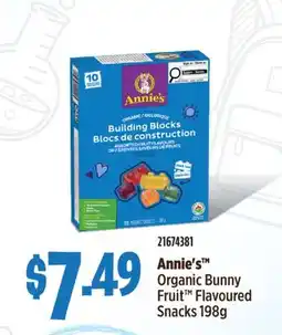 Fortinos ANNIE'S ORGANIC BUNNY FRUIT FLAVOURED SNACKS, 198G offer