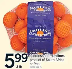 Fortinos SEEDLESS CLEMENTINES, 2 LB offer