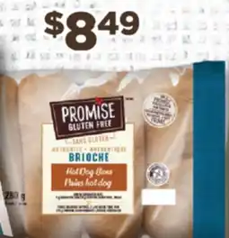 Fortinos PROMISE GLUTEN FREE BRIOCHE HOT DOG BUN 4 PACK, 280G offer