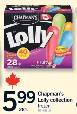 Fortinos CHAPMAN'S LOLLY COLLECTION, 28's offer