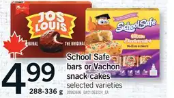 Fortinos SCHOOL SAFE BARS OR VACHON SNACK CAKES, 288-336 G offer
