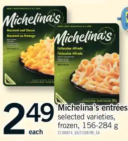 Fortinos MICHELINA'S ENTRÉES, 156-284 g offer
