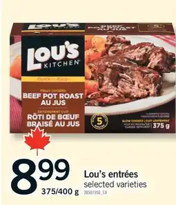 Fortinos LOU'S ENTRÉES, 375/400 G offer