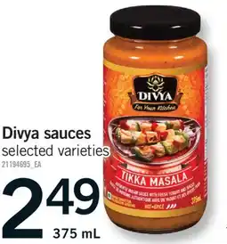 Fortinos DIVYA SAUCES, 375 ML offer
