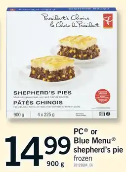 Fortinos PC BLUE MENU SHEPHERD'S PIE, 900g offer