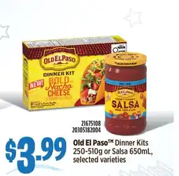 Fortinos OLD EL PASO DINNER KITS, 250-510G OR SALSA, 650ML offer