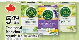 Fortinos Traditional Medicinals organic tea offer