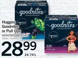 Fortinos HUGGIES GOODNITES OR PULL UPS, 24-74'S offer