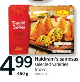 Fortinos HALDIRAM'S SAMOSAS, 460 g offer