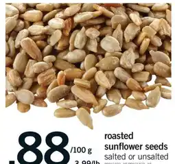 Fortinos ROASTED SUNFLOWER SEEDS offer