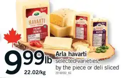 Fortinos ARLA HAVARTI offer