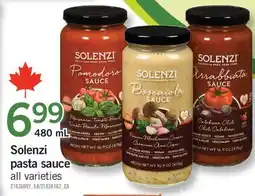 Fortinos SOLENZI PASTA SAUCE, 480 mL offer