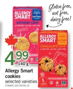Fortinos ALLERGY SMART COOKIES, 140g offer