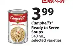 Fortinos CAMPBELL'S READY TO SERVE SOUPS 540 ML offer