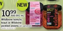 Fortinos WILDBRINE KIMCHI, KRAUT WILDVINE KRAUT OR WILDVINE PICKLED ONIONS, 500-591 mL offer