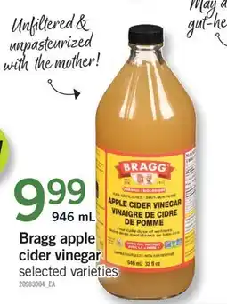 Fortinos BRAGG APPLE CIDER VINEGAR, 946 ML offer