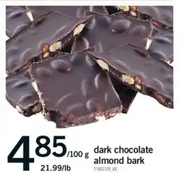 Fortinos DARK CHOCOLATE ALMOND BARK offer