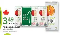 Fortinos KIJU ORGANIC JUICE, 800 mL-1 L offer