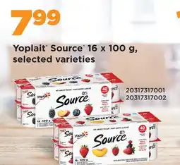 Fortinos YOPLAIT SOURCE 16 X 100 G offer