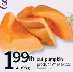 Fortinos CUT PUMPKIN offer