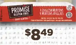 Fortinos PROMISE GLUTEN FREE ENGLISH MUFFIN 240G offer