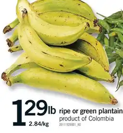 Fortinos RIPE OR GREEN PLANTAIN offer