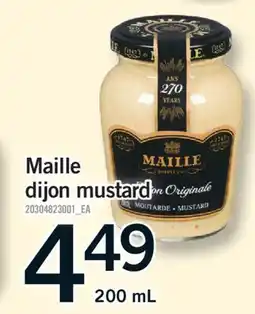 Fortinos MAILLE DIJON MUSTARD, 200 ML offer