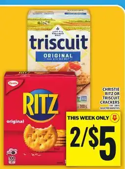 Food Basics CHRISTIE RITZ OR TRISCUIT CRACKERS offer