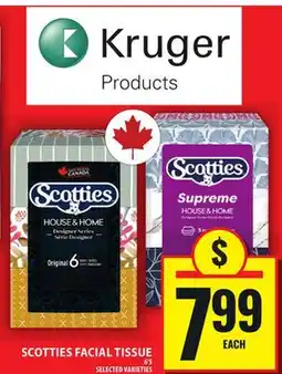 Food Basics SCOTTIES FACIAL TISSUE offer
