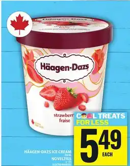 Food Basics HÄAGEN-DAZS ICE CREAM OR NOVELTIES offer