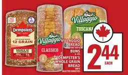 Food Basics VILLAGGIO BREAD OR BUNS OR DEMPSTER'S WHOLE GRAIN BREAD offer