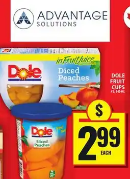 Food Basics DOLE FRUIT CUPS offer