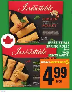 Food Basics IRRESISTIBLE SPRING ROLLS offer