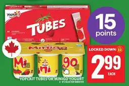 Food Basics YOPLAIT TUBES OR MINIGO YOGURT offer
