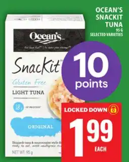 Food Basics OCEAN'S SNACKIT TUNA offer