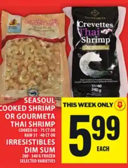 Food Basics SEASOUL COOKED SHRIMP OR GOURMETA THAI SHRIMP offer