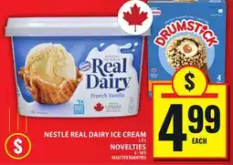 Food Basics NESTLÉ REAL DAIRY ICE CREAM OR NOVELTIES offer