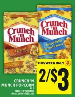 Food Basics CRUNCH 'N MUNCH POPCORN offer