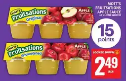 Food Basics MOTT'S FRUITSATIONS APPLE SAUCE offer