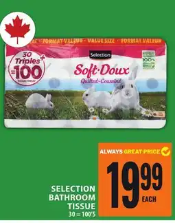 Food Basics SELECTION BATHROOM TISSUE offer