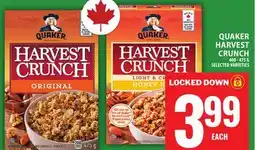 Food Basics QUAKER HARVEST CRUNCH offer