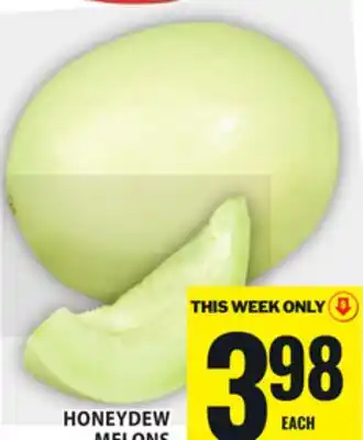 Food Basics HONEYDEW MELONS offer