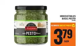 Food Basics IRRESISTIBLES BASIL PESTO offer
