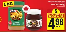 Food Basics KRAFT PEANUT BUTTER OR HAZELNUT SPREAD offer