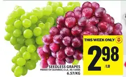 Food Basics SEEDLESS GRAPES offer