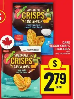Food Basics DARE VEGGIE CRISPS CRACKERS offer