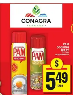 Food Basics PAM COOKING SPRAY offer