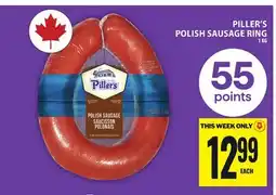 Food Basics PILLER'S POLISH SAUSAGE RING offer