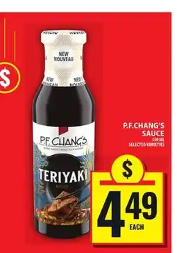 Food Basics P.F.CHANG'S SAUCE offer