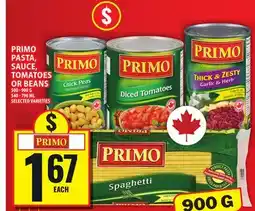 Food Basics PRIMO PASTA, SAUCE, TOMATOES OR BEANS offer
